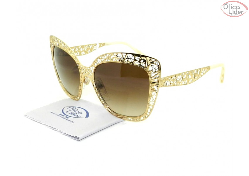 Dolce & Gabbana DG2164 02/13 56 Metal Dourado / Bege