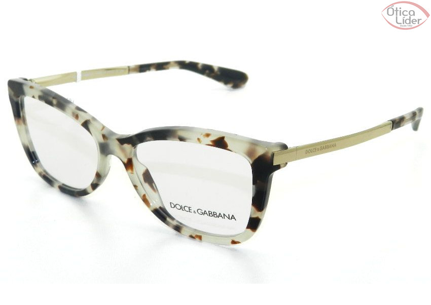 Dolce & Gabbana DG3218 2888 54 Acetato Mesclado / Dourado