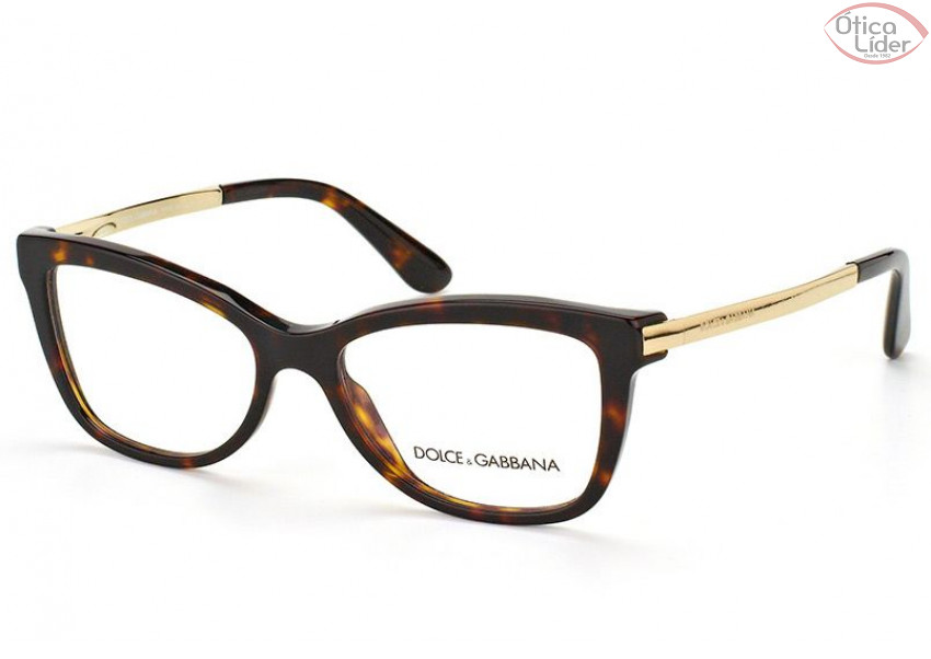 Dolce & Gabbana DG 3218 502 52 Acetato Demi / Dourado