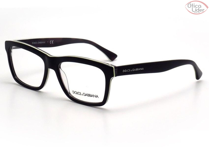 Dolce & Gabbana DG 3235 2953 55 Acetato Preto / Verde