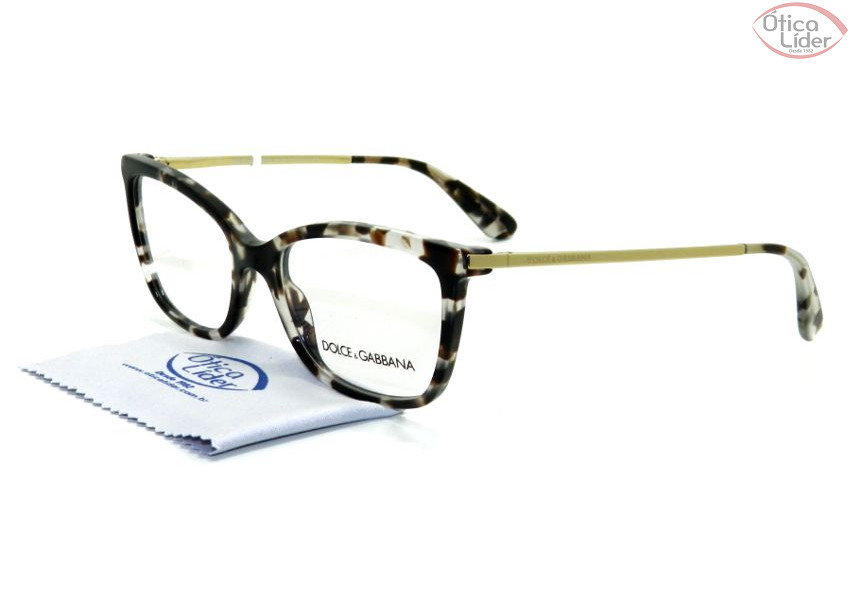 Dolce & Gabbana DG3243 2888 52 Acetato Mesclado / Dourado
