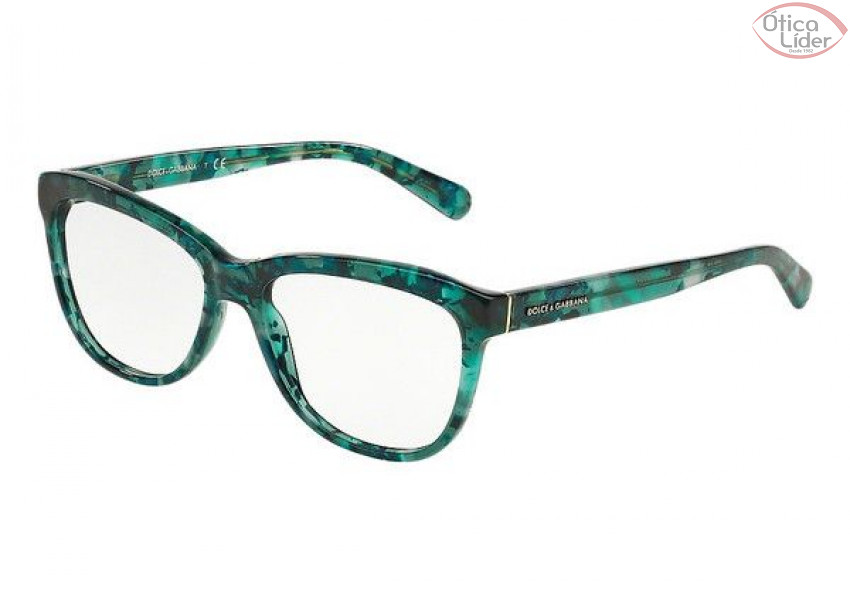 Dolce & Gabbana DG 3244 2911 53 Acetato Verde Mesclado