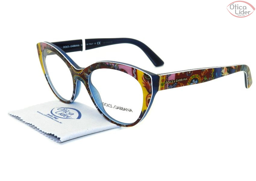 Dolce & Gabbana DG3246 3036 53 Sicilian Carretto Azul