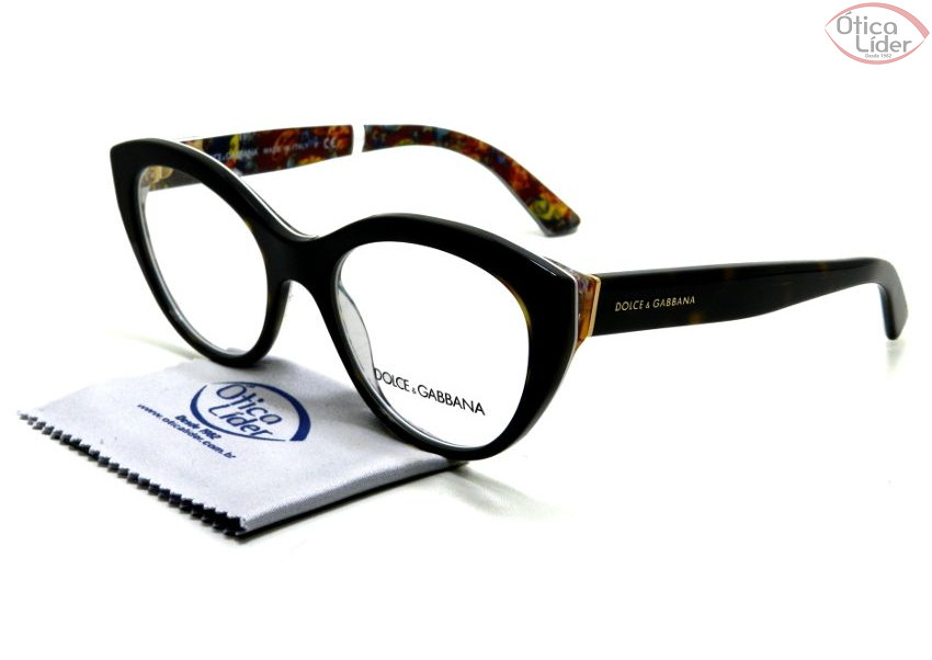 Dolce & Gabbana DG 3246 3037 51 Acetato Demi Sicilian Carretto