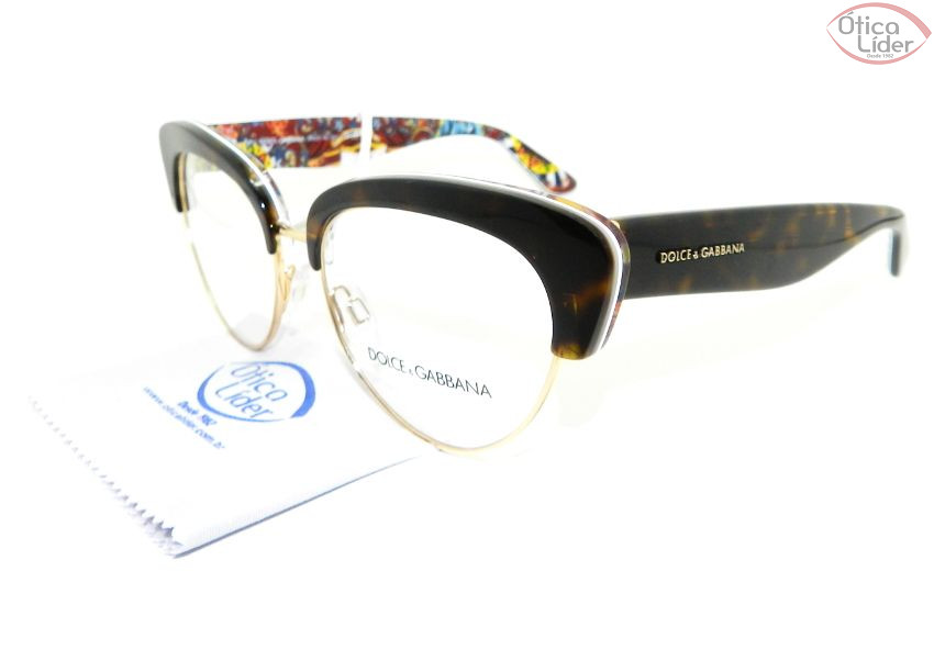 Dolce & Gabbana DG 3247 3037 53 Acetato Demi Sicilian Carreto