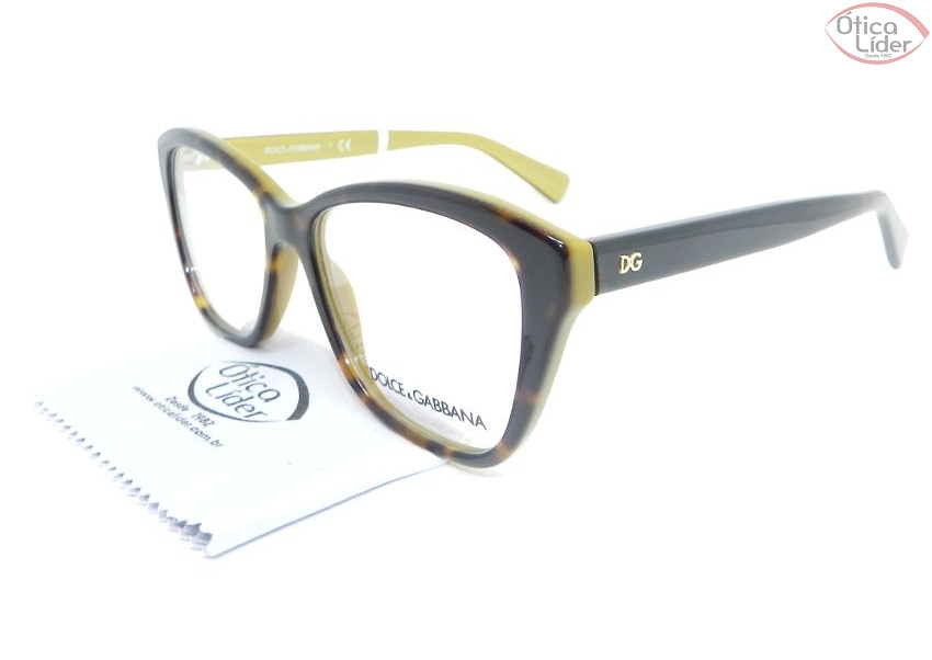 Dolce & Gabbana DG3249 2956 53 Acetato Demi / Dourado