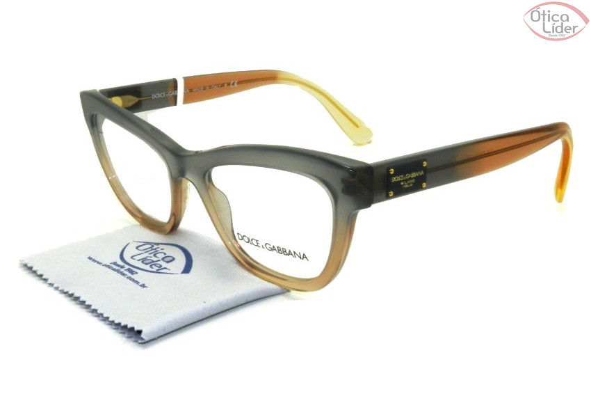 Dolce & Gabbana DG 3253 3074 51 Acetato Cinza / Marrom