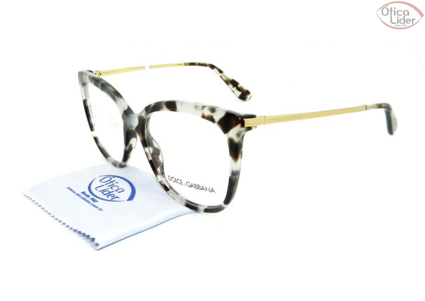 Dolce & Gabbana DG3259 2888 53 Acetato Mesclado / Dourado