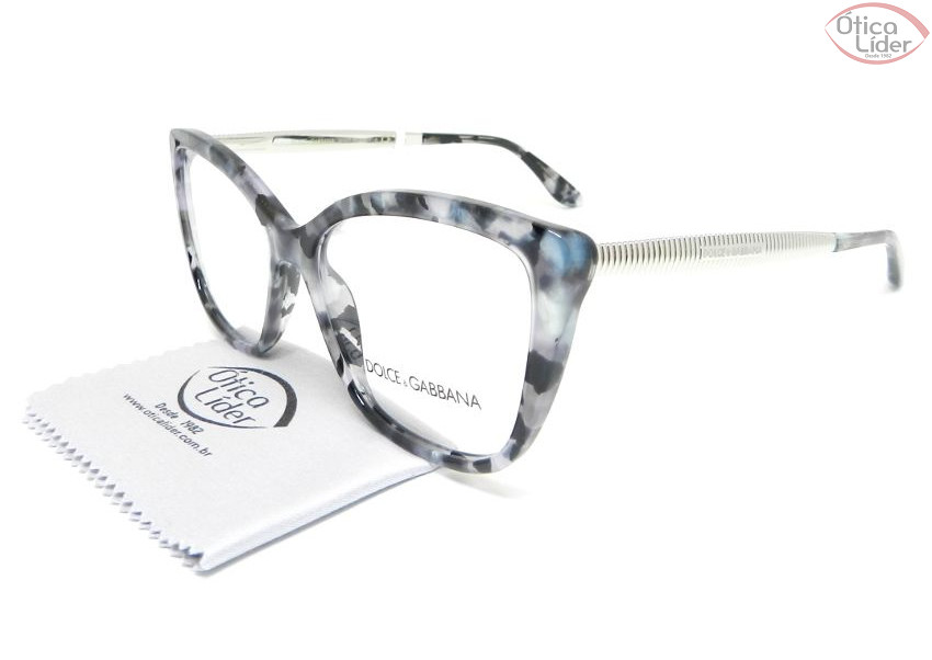 Dolce & Gabbana DG3280 3132 54 Acetato Mesclado / Metal Prata