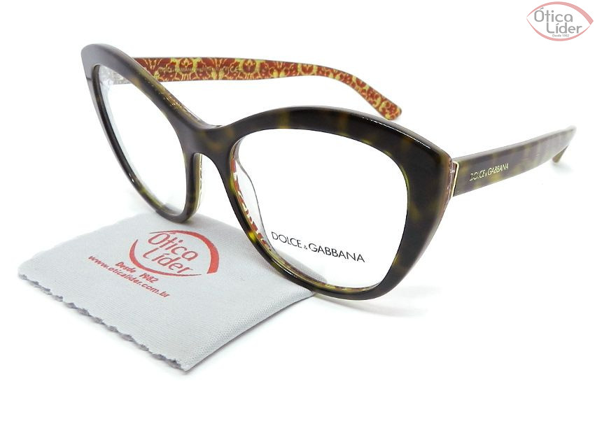 Dolce & Gabbana DG3284 3204 53 Acetato Havana / Glitter