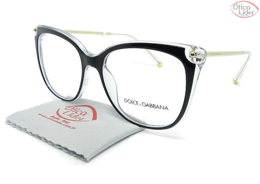 Dolce & Gabbana DG3294 675 54 Acetato Preto/Cristal