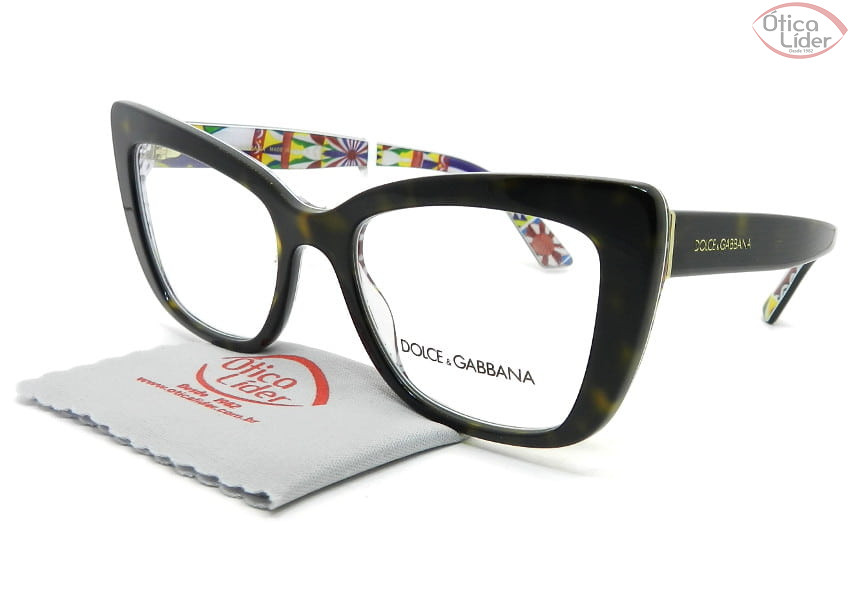 Dolce & Gabbana DG3308 3217 51 Acetato Havana / Decorado