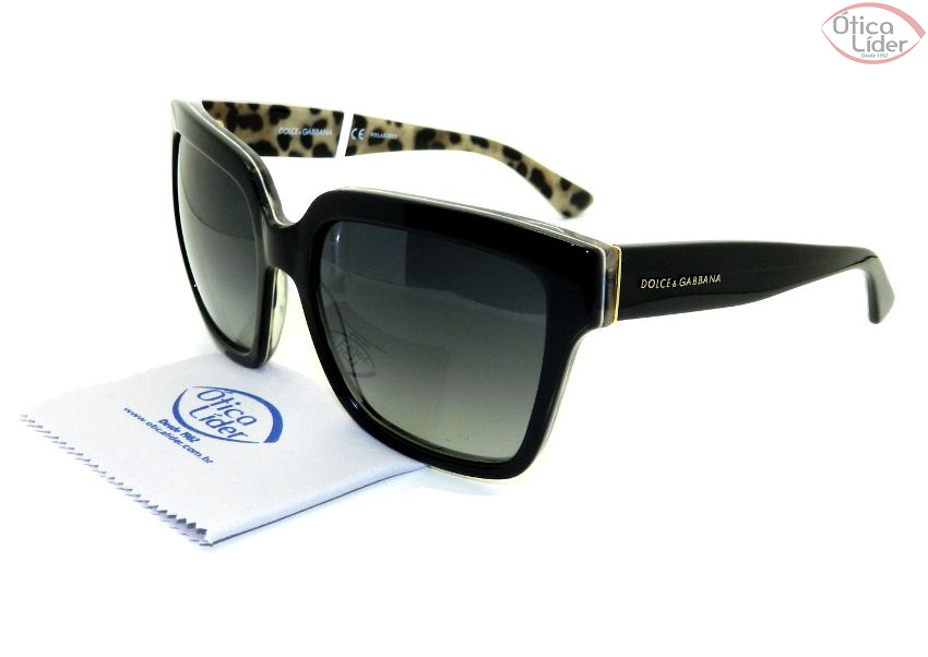 Dolce & Gabbana DG 4234 2857/t3 57 3p Acetato Preto / Tigrado