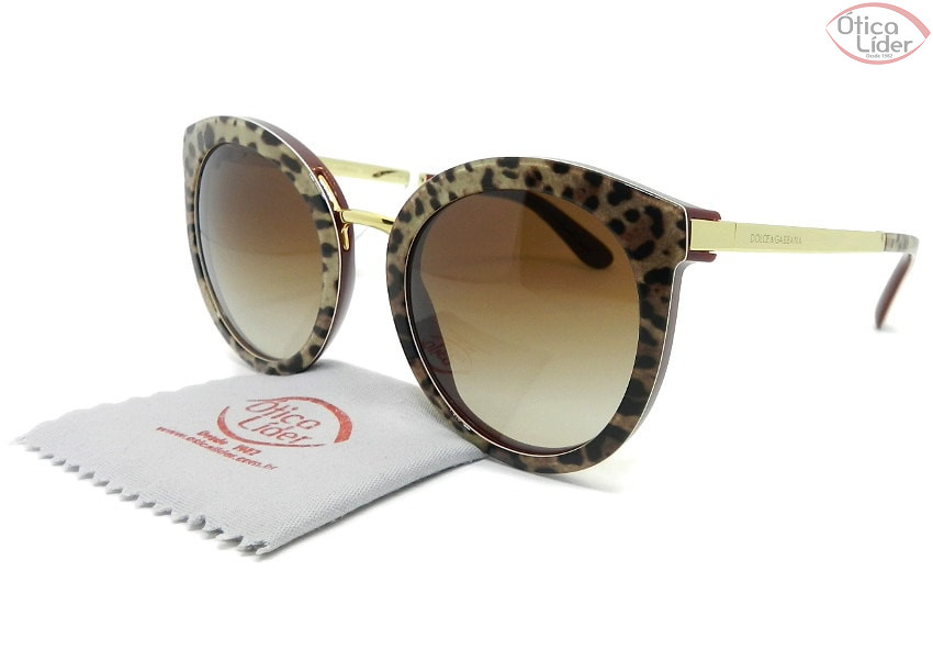 Dolce & Gabbana DG4268 3155/13 52 Acetato Bordô / Leopardo