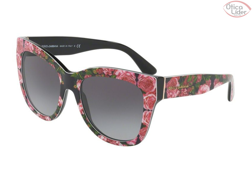 Dolce & Gabbana DG4270 31278g 55 Acetato Preto/Floral