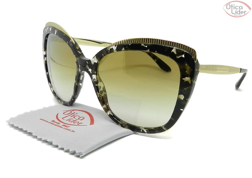 Dolce & Gabbana DG4332 911/6e 57 Acetato Mesclado / Metal Dourado