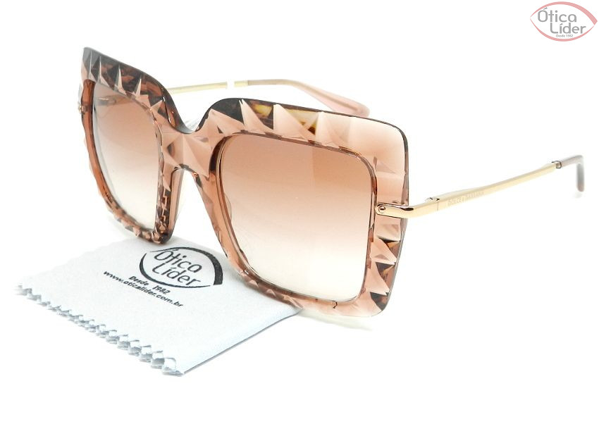 Dolce & Gabbana DG6111 3148/13 51 Acetato Rosa Transparente / Dourado