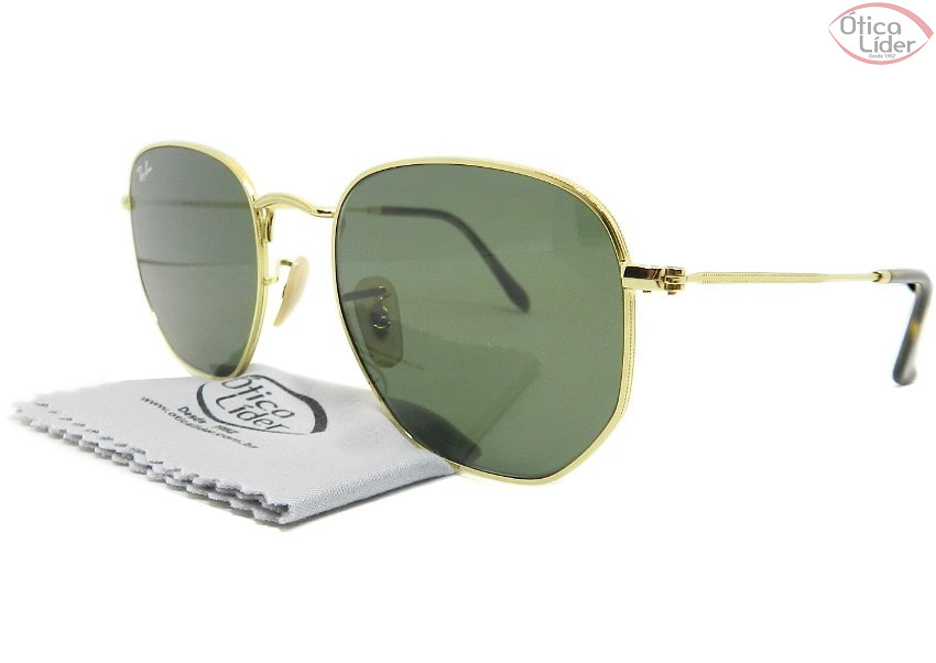 Ray-Ban Hexagonal RB3548nl 001/54 Metal Dourado / Lente g15