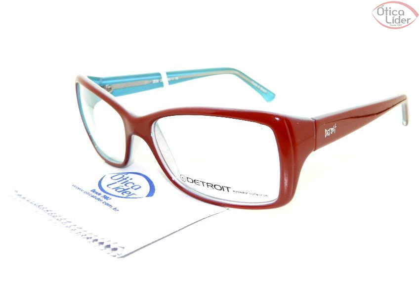 Detroit DT Zoe 262 50 Acetato Vermelho / Azul