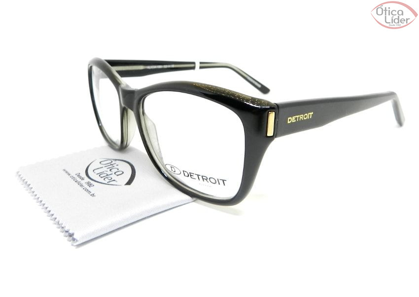 Detroit DT Alicia 180 52 Acetato Preto