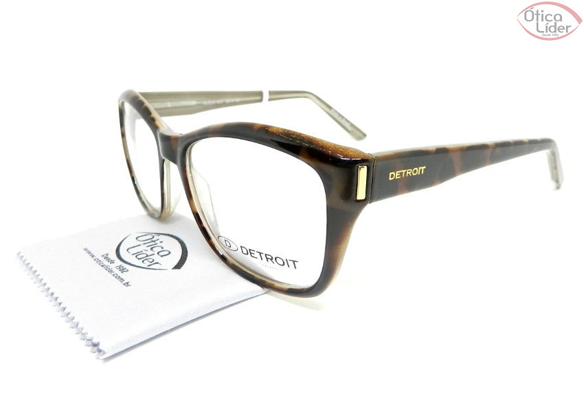 Detroit DT Alicia 423 52 Acetato Marrom Mesclado / Transparente