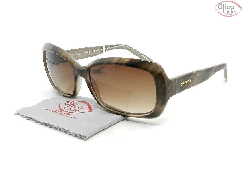 Detroit Andreia DT336 55 Basic Acetato Marrom Mesclado Cristal