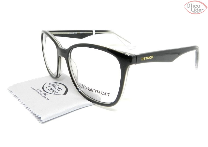 Detroit DT Ellie 505 52 Acetato Preto / Transparente