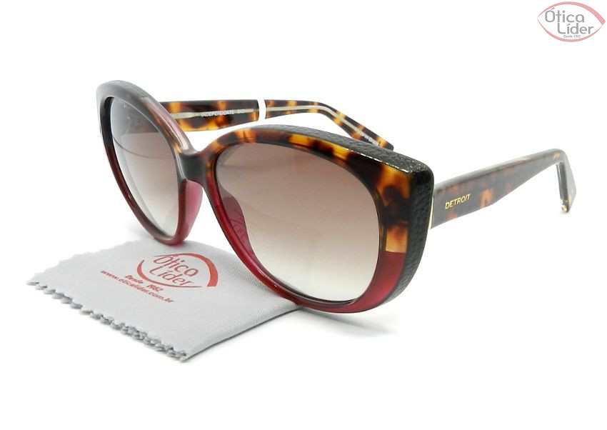 Detroit Independente DT642 55 Basic Acetato Tartaruga / Vermelho