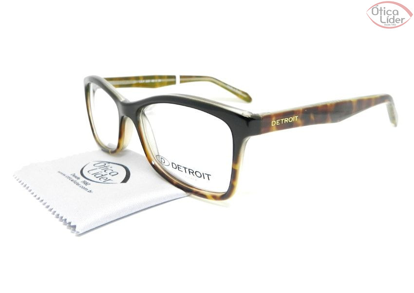 Detroit DT Lily 309 48 Acetato Preto / Verde / Demi