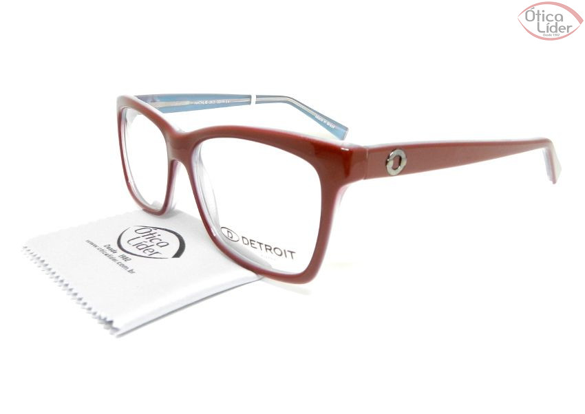 Detroit DT Natalie 262 50 Basic Acetato Vermelho / Azul