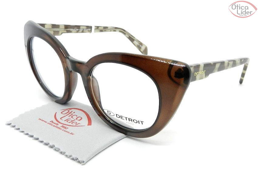 Detroit Sevilha DT398 51 Acetato Marrom Transparente / Mesclado