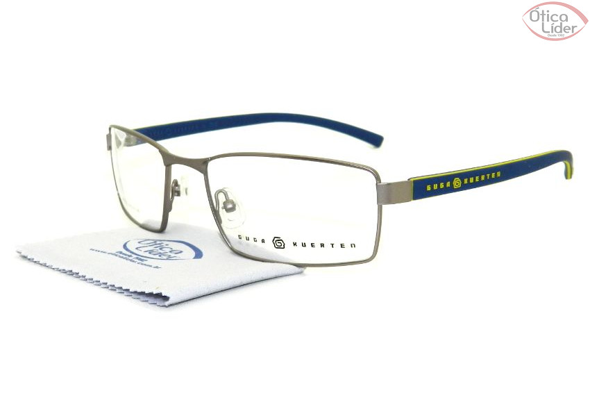 Guga Kuerten GKO 132.3 56 Metal Prata / Azul