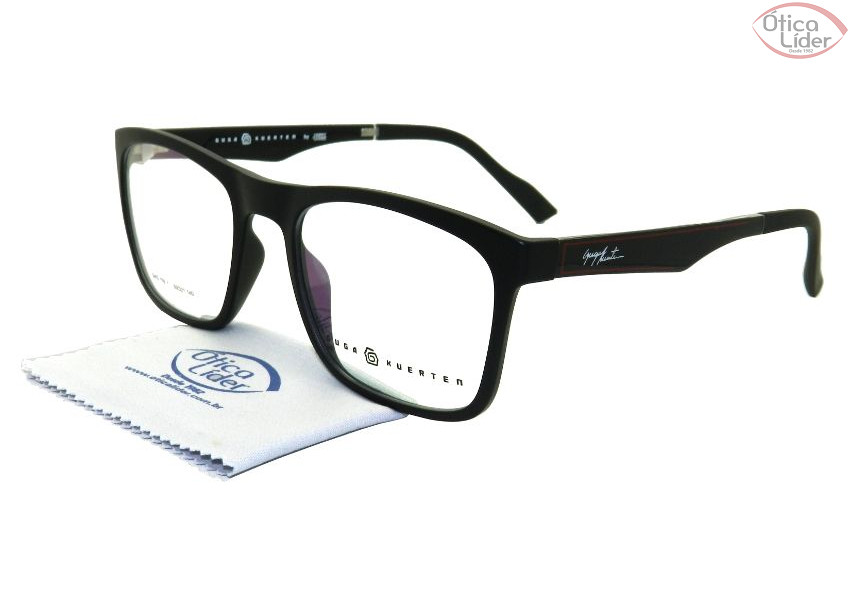 Guga Kuerten GKO 176 1 55 Acetato Preto