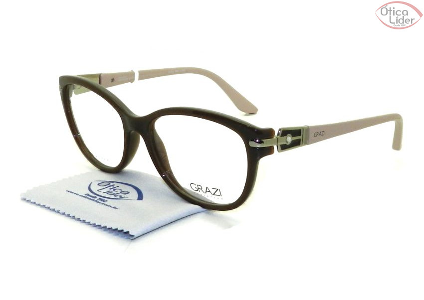 Grazi Massafera GZ 3002b d187 54 Acetato Marrom / Bege