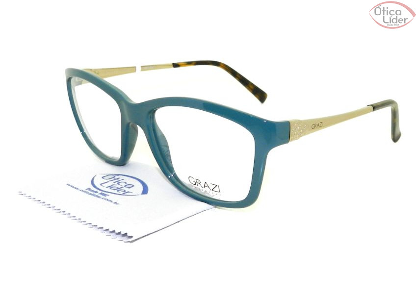 Grazi Massafera GZ 3010 d420 52 Acetato Verde / Dourado