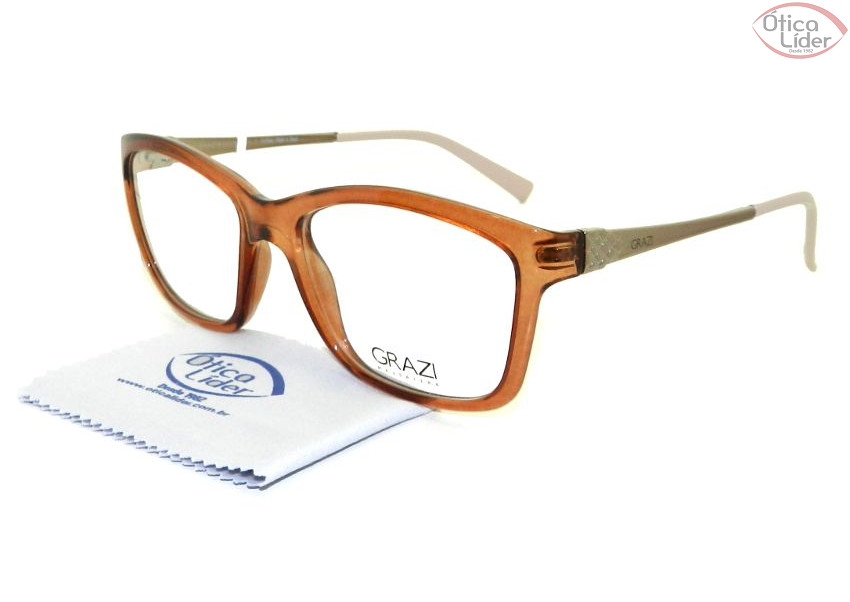Grazi Massafera GZ 3010 d451 52 Acetato Marrom / Prata
