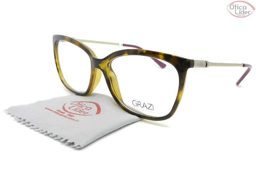 Grazi Massafera GZ3016 d827 53 Acetato Dark Havana / Prata