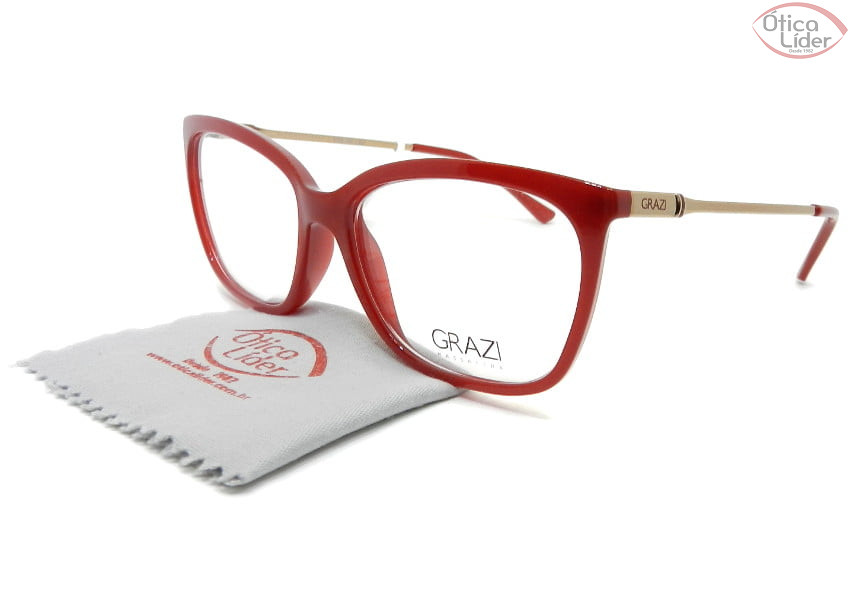 Grazi Massafera GZ3016 g898 53 Acetato Vermelho / Rosado