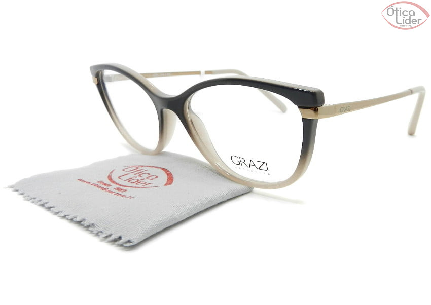 Grazi Massafera GZ3056 h038 52 Acetato Cinza e Rosado / Dourado