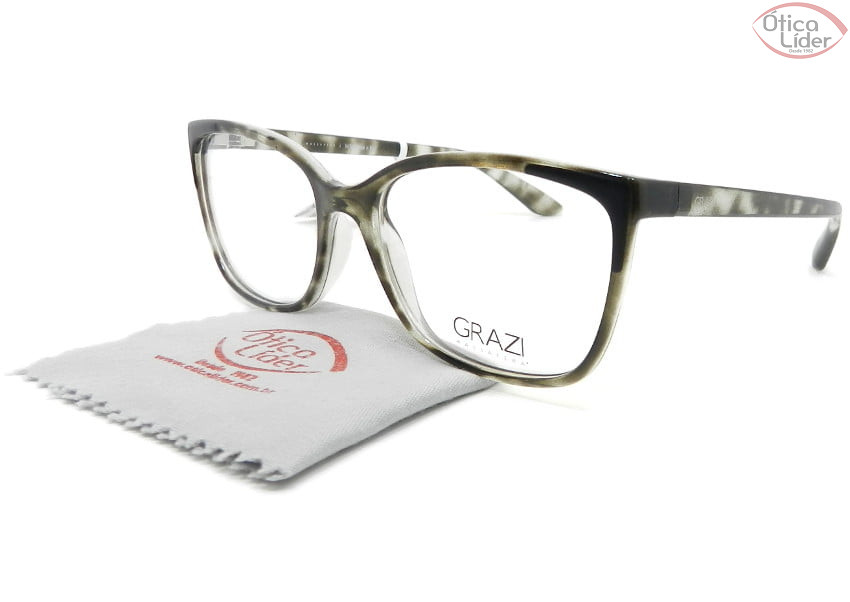 Grazi Massafera GZ3058 g090 53 Acetato Havana Cinza Transparente