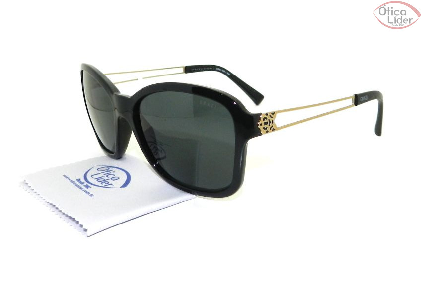 Grazi Massafera GZ 4006 d444 56 Acetato Preto / Dourado