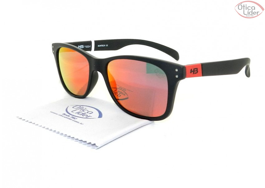 HB9012300190 47 Infantil Land Shark II Acetato Preto Espelhado