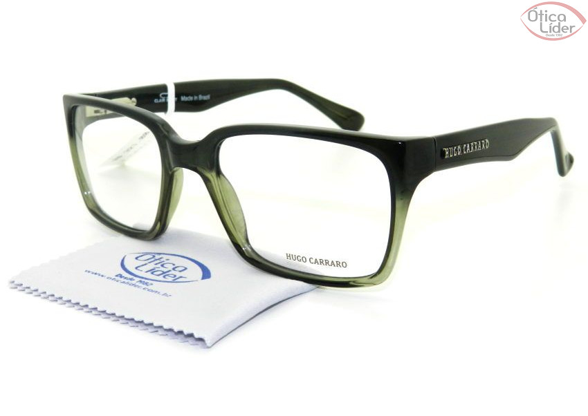 Hugo Carraro HCR4309 003 52 Acetato Preto / Verde