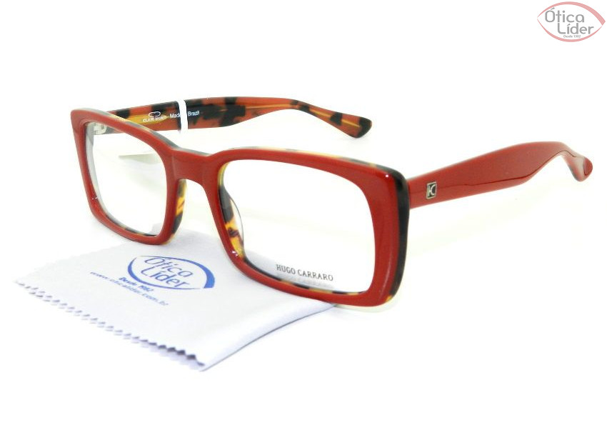 Hugo Carraro HCR 4322 003 52 Acetato Vermelho / Demi