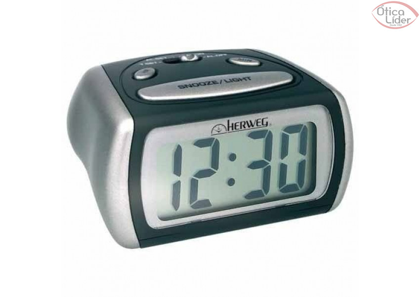 Herweg HE 2916 034 Despertador Digital Preto