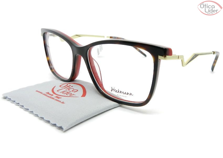 Armação Hickmann HI6100y g21 52.5 Acetato Havana / Vermelho