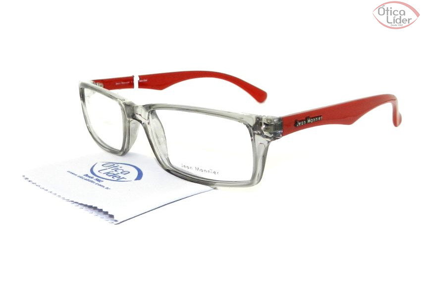 Jean Monnier JM j8 3053 a438 53 Acetato Transparente / Vermelho