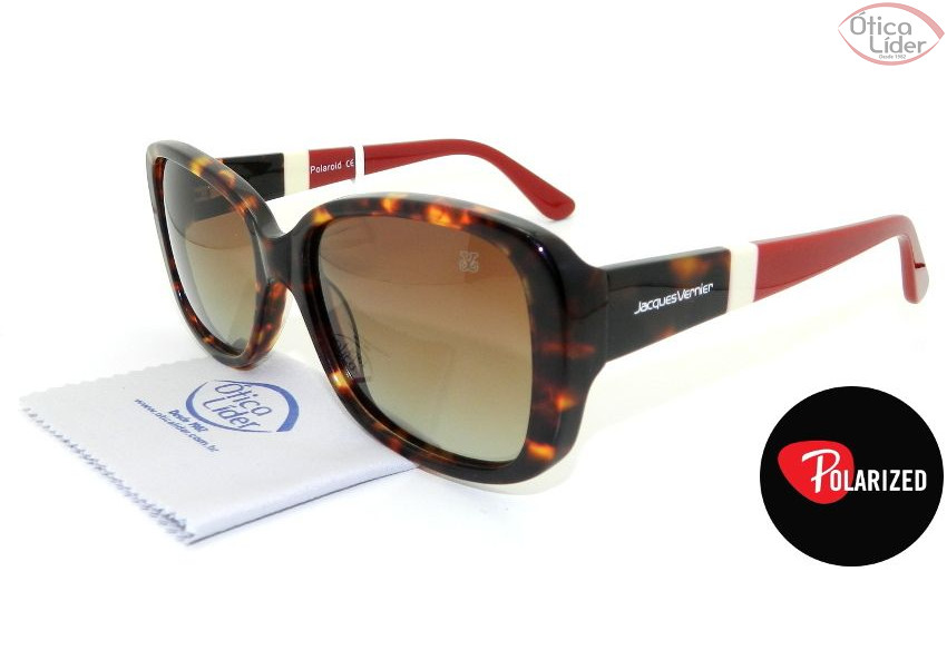 Jacques Vernier JV mmb 1780 55 c1 Acetato Demi / Vermelho Polarizado