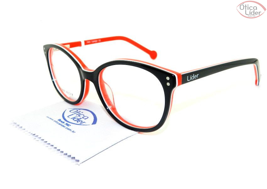 Lider LD b1169z c7 49 Acetato Preto / Vermelho