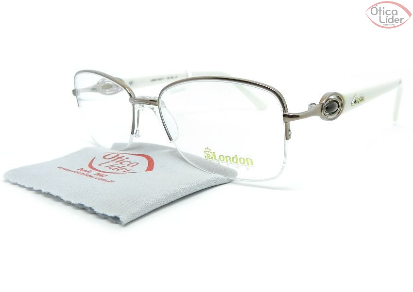 London LO2894 col LP 52 fny Metal Rosado / Acetato Branco